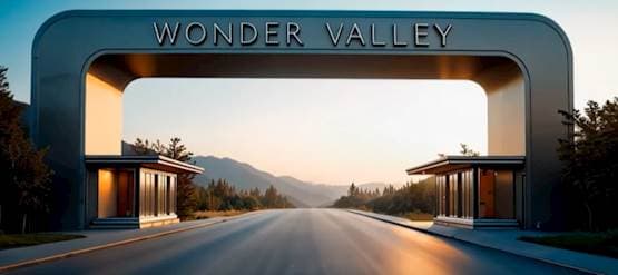 Alberta landscape with data center concept